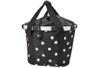 KLICKFIX PANIER AVANT Bikebasket black dots (avec fixation)