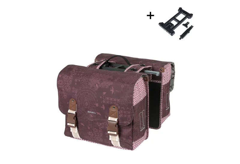 BASIL SACOCHE DOUBLE BOHEME 35L (rouge)