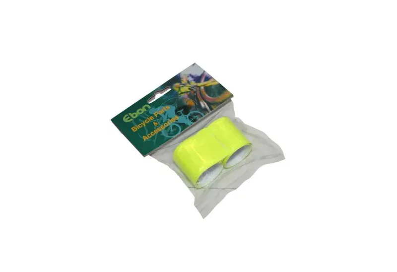 BRASSARD DE SECURITE POUR BRAS OU JAMBE JAUNE REFLECHISSANT L330x35mm (PAIRE)